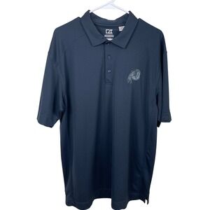 Cutter & Buck Mens L Washington Commanders DryTec Shirt Moisture Wicking Golf